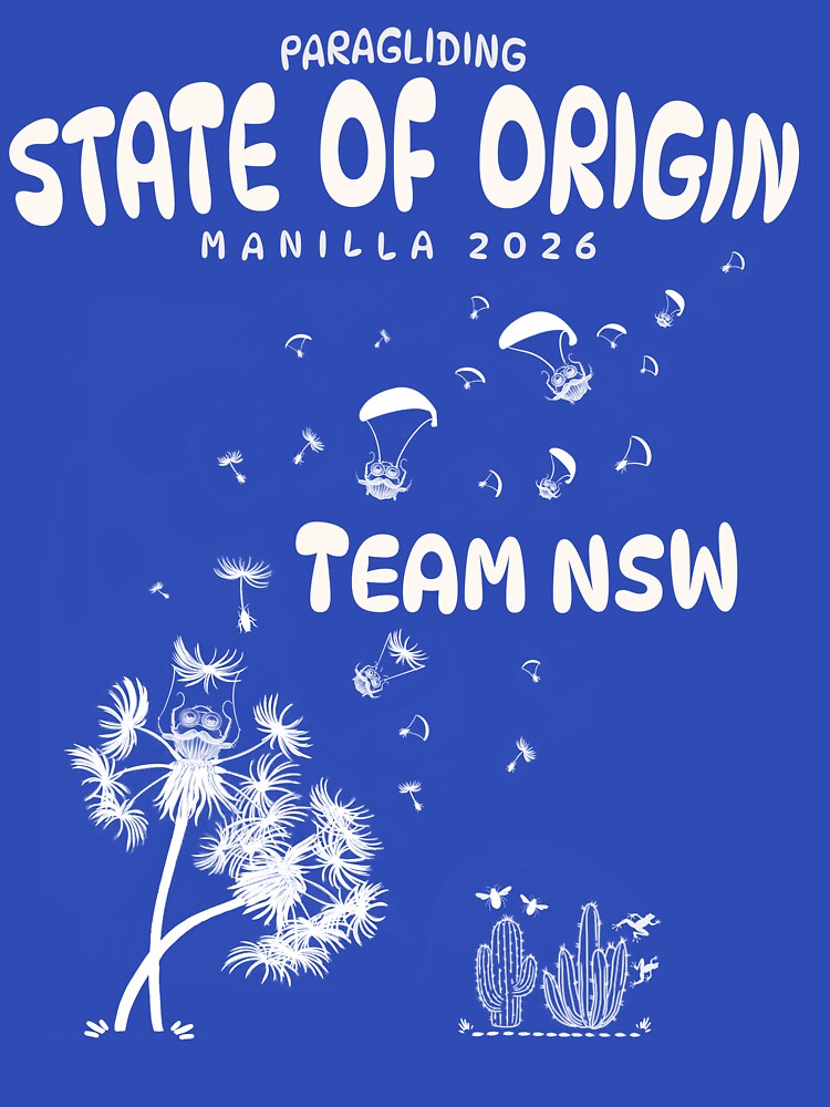 2026 NSW Cockroaches - Paragliding State of Origin - White by Sketchyal