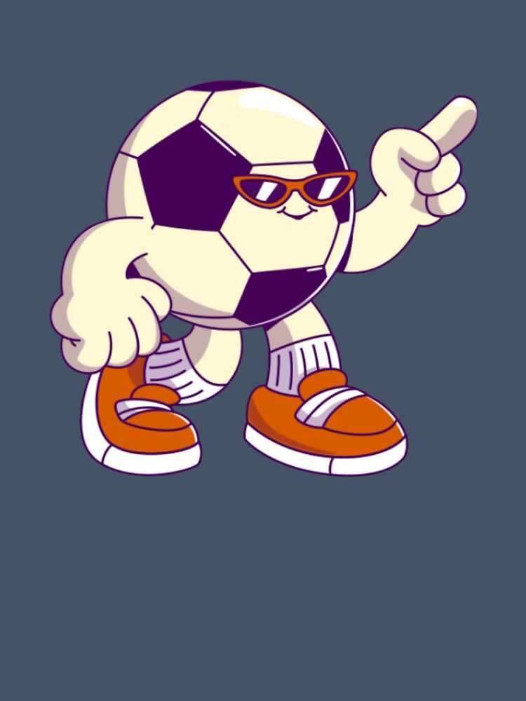 Cool Soccer Retro Cartoon Character by Spring Things