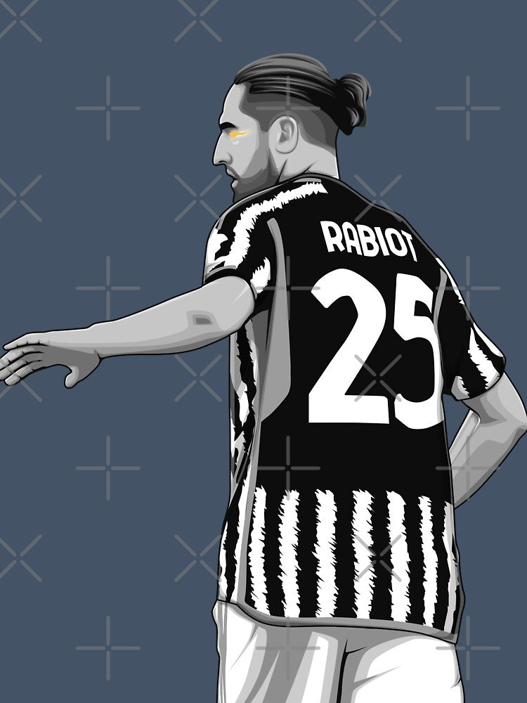 Adrien Rabiot Black and White Version by Aldduardo