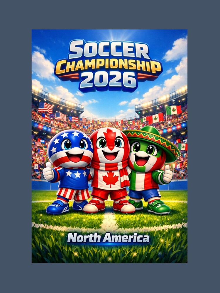 Soccer Championship 2026 – North America Unity Design by AleksKos