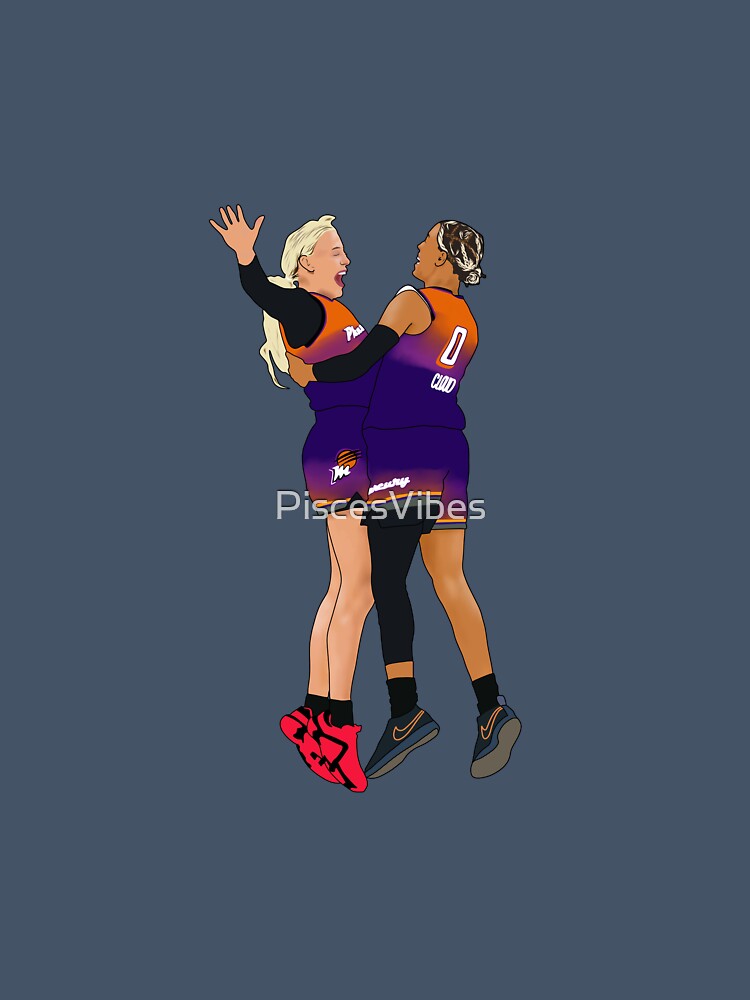 Sophie Cunningham Natasha Cloud Chest Bump 3 PT Celebration Phoenix Womens Basketball Minimalist by PiscesVibes