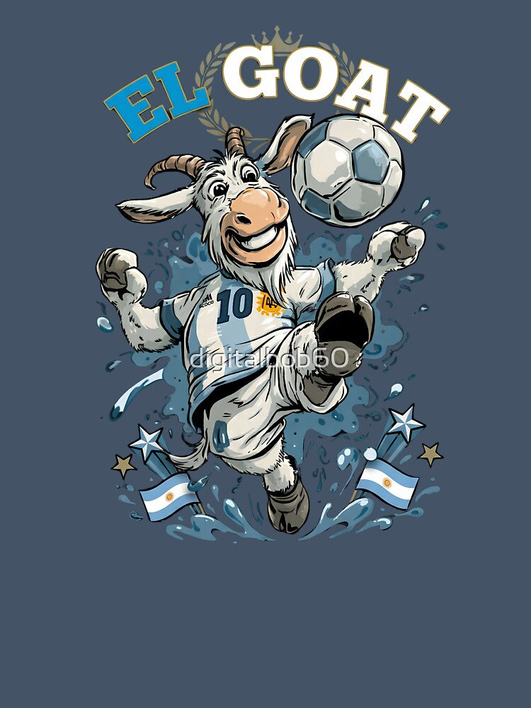 El GOAT Argentina Football Soccer Cartoon Sticker by digitalbob60