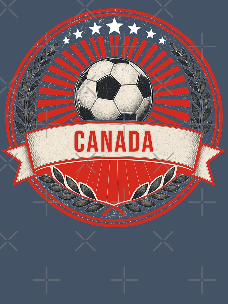 Canada Vintage Soccer Crest — Retro Canadian Football Badge Fan Emblem by icemanphotos