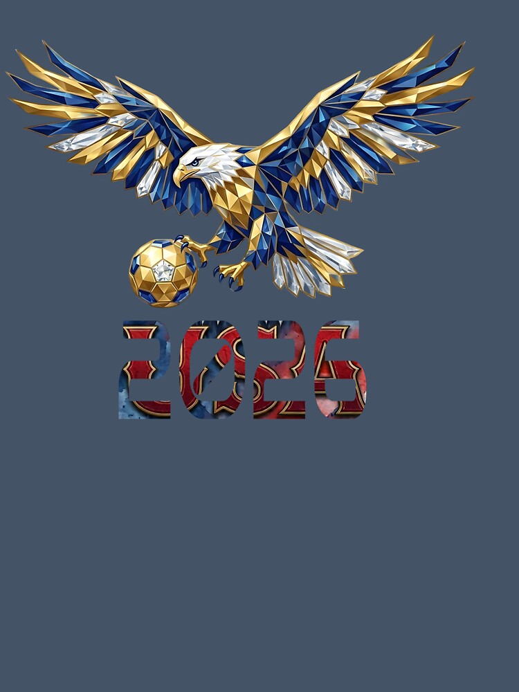 USA 2026 Soccer Eagle Geometric Football Fan Art by Lozarux
