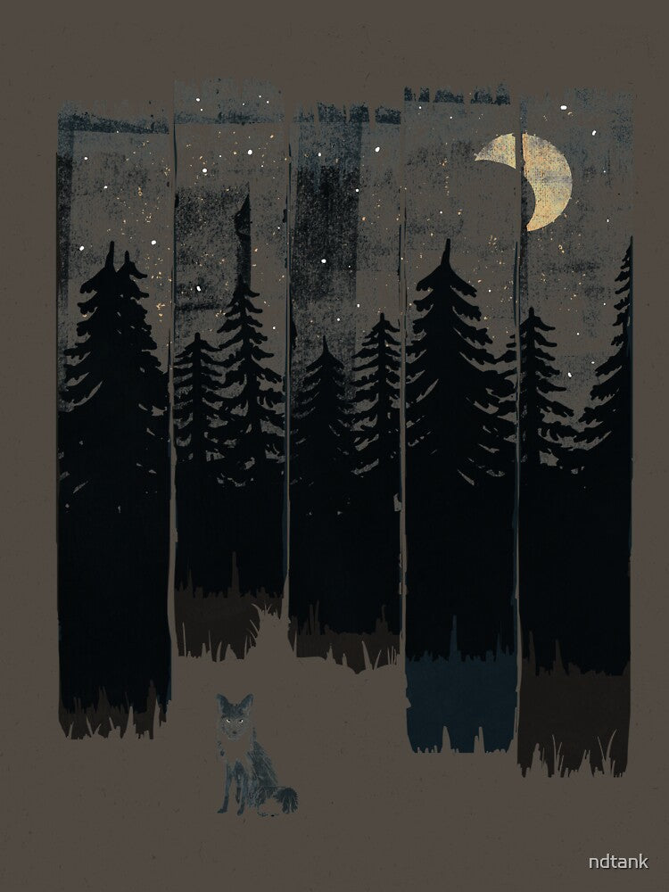A Fox in the Wild Night by ndtank