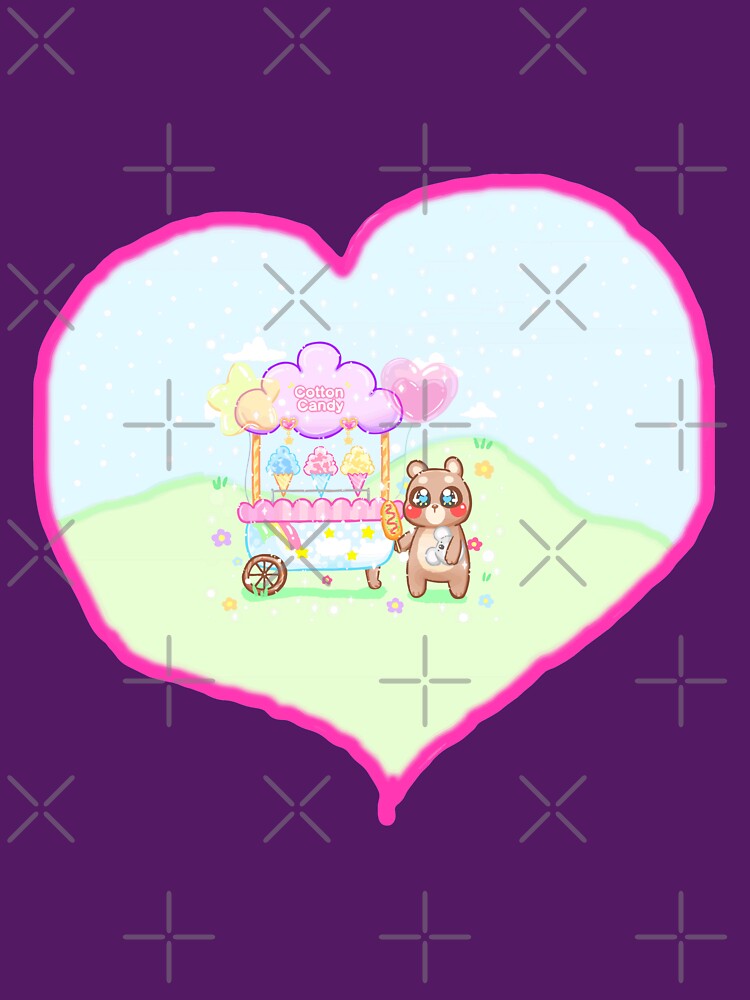 Teddy bear and cotton candy by FotoLibreStudio