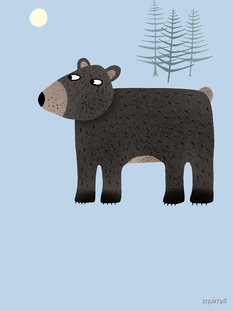 The Bear, the Trees and the Moon by squirrell