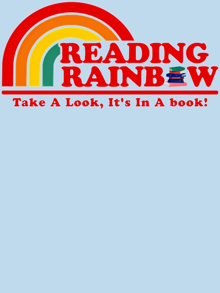 READING-RAINBOW---RETRO-T-SHIRT--- by DaniilJakobi