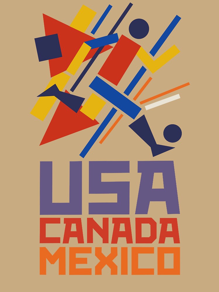 USA Canada Mexico – Geometric Soccer Chaos by CARPIO Creations