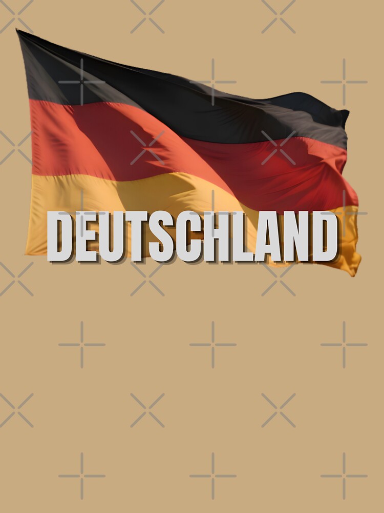 Deutschland Flag Waving Patriotic Design by RVJdesigns