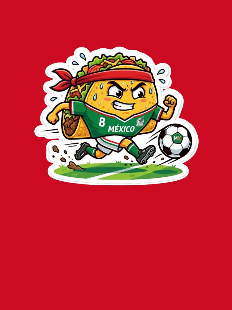 Funny Mexico Football Taco Sticker - World Cup 2026 Fan Art by abdollahmh2021