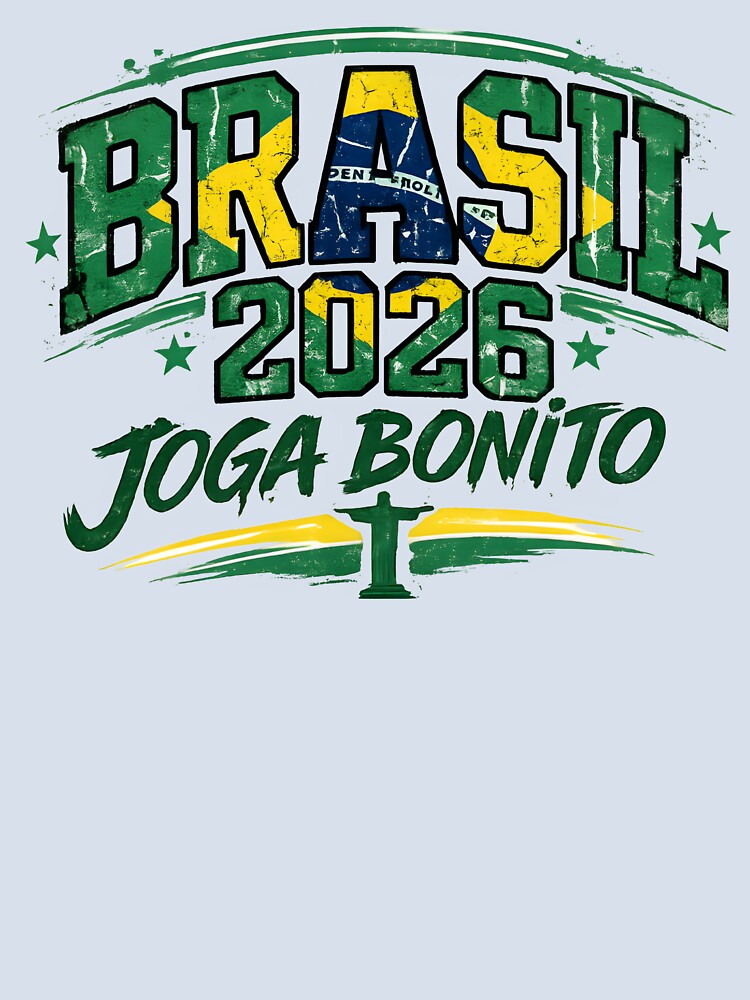 Brasil 2026 Joga Bonito Soccer Shirt Brazil Football Fan Futebol Brasileiro Design by Martin's_Design