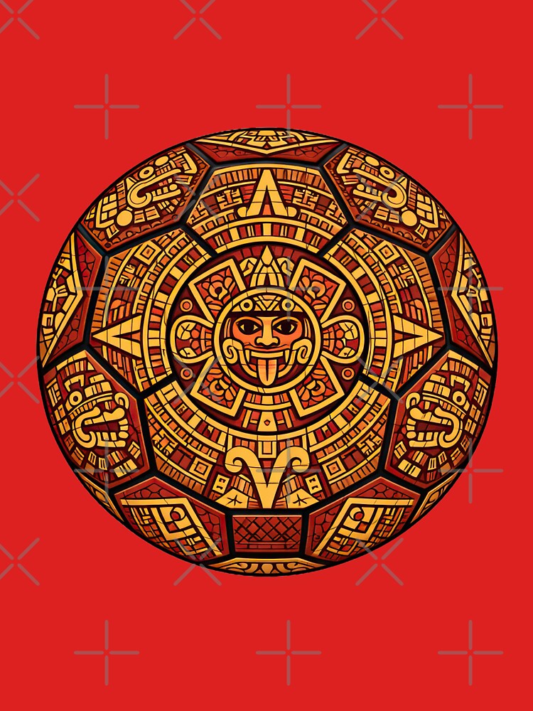 Aztec Sun Soccer Ball – Mexico Football 2026 Fan Art by BrickByDream
