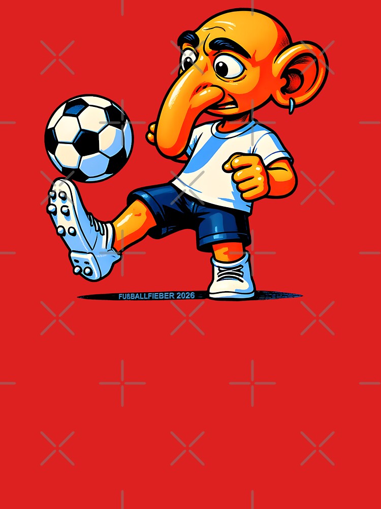 Mascot Willy plays football (Football Willy) Long Nose by Segasprojects