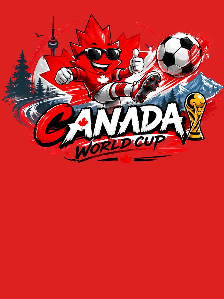 Canada Soccer Fan 2026 – Maple Leaf Football Shirt | Canadian Soccer Supporter Design by DZ Vibe Studio
