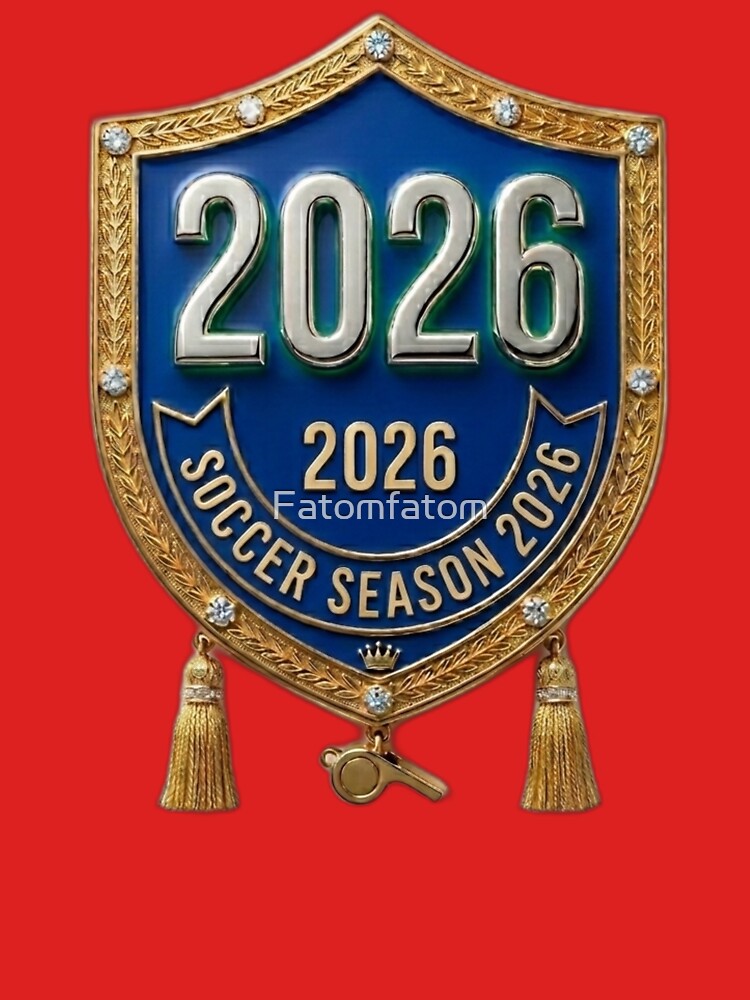 Luxury Soccer Season 2026 Gold Royal Shield Crest by Fatomfatom