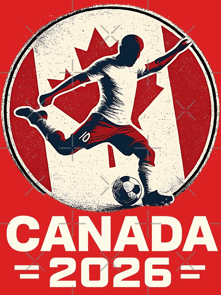 Team Canada Maple Leaf Flag Soccer Player 2026 by legendaryskins
