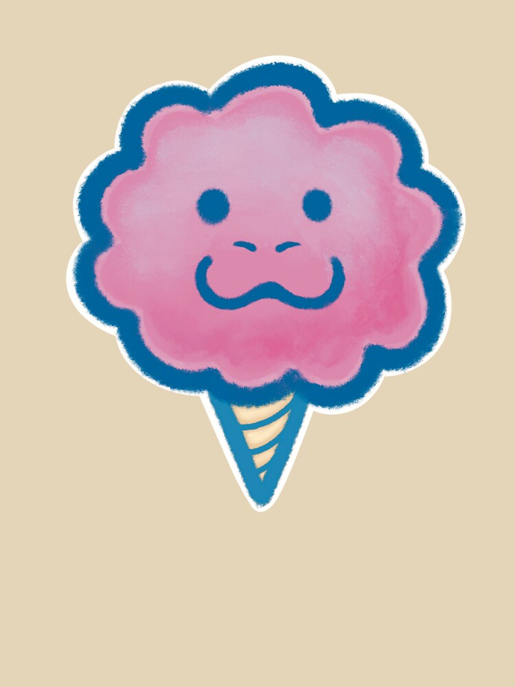 cotton candy seal pink with blue lineart by petselkie