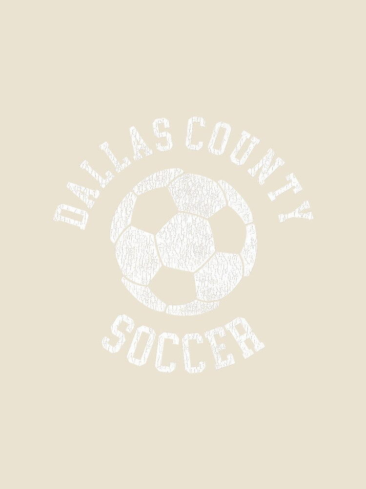 Dallas County Soccer Retro Distressed 90's Vintage Premium by MollyLYork
