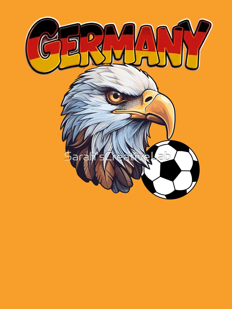 Germany Eagle Sports Mascot Soccer T-Shirt by Sarah'sCreativeLab