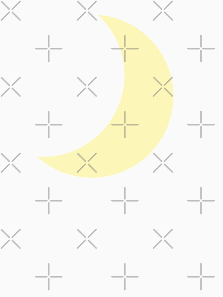 Simple Yellow Half Moon by Susssanne