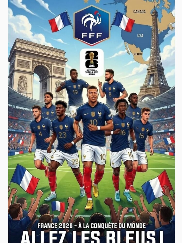 Allez Les Bleus – France World Football 2026 Fan Poster by VladisWorld