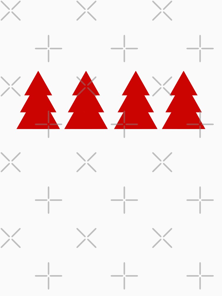 Cedar Trees - Red by TheeForestFox Shop