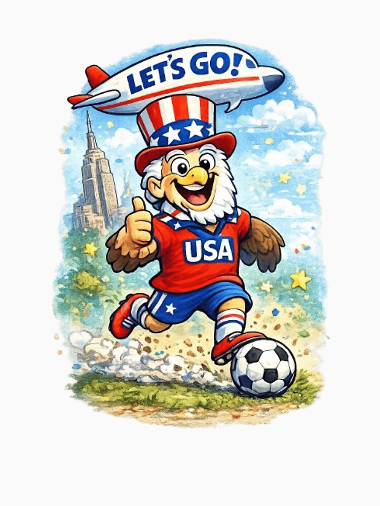 USA 2026 Soccer Eagle Mascot by Pixanova
