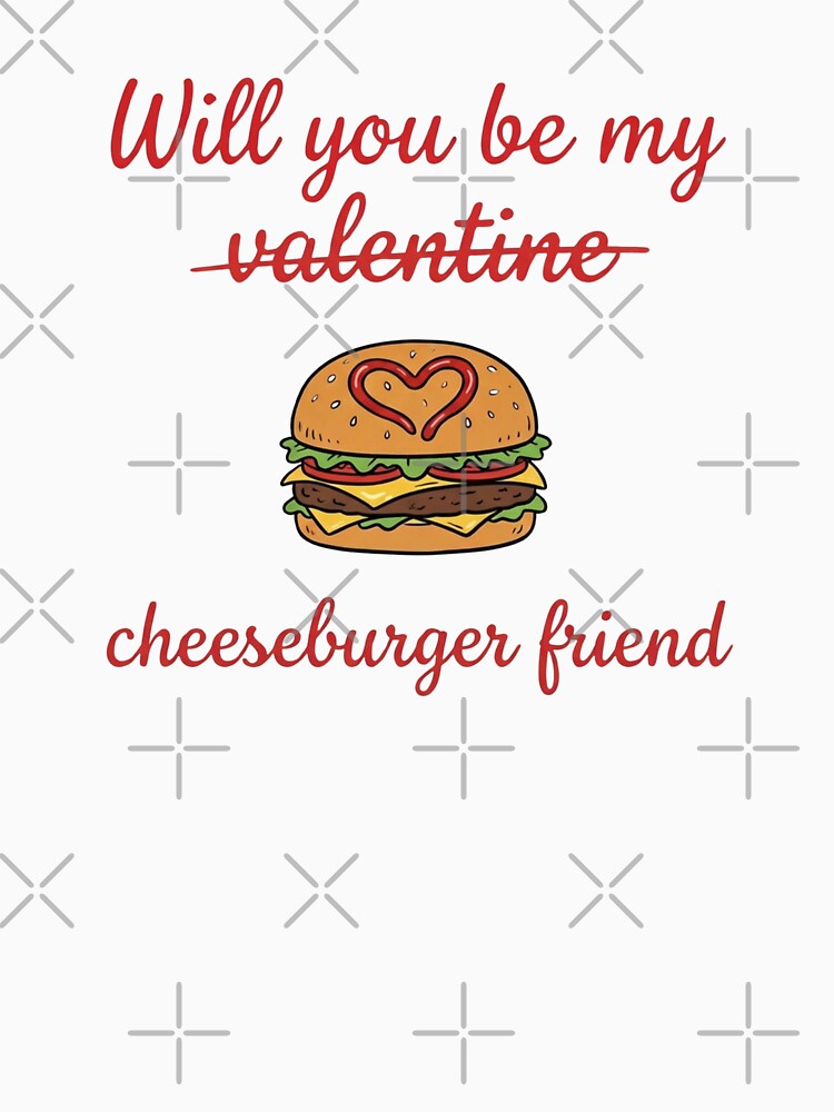 Will you be my valentine/cheeseburger friend? by qiroco