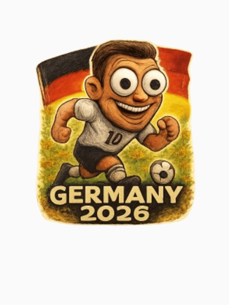 Germany 2026 Soccer Fan Cartoon by Pixanova