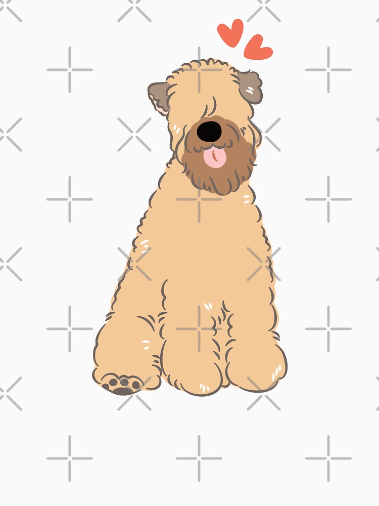 Love Gold Soft Coated Wheaten Terrier 2 by Lulupainting