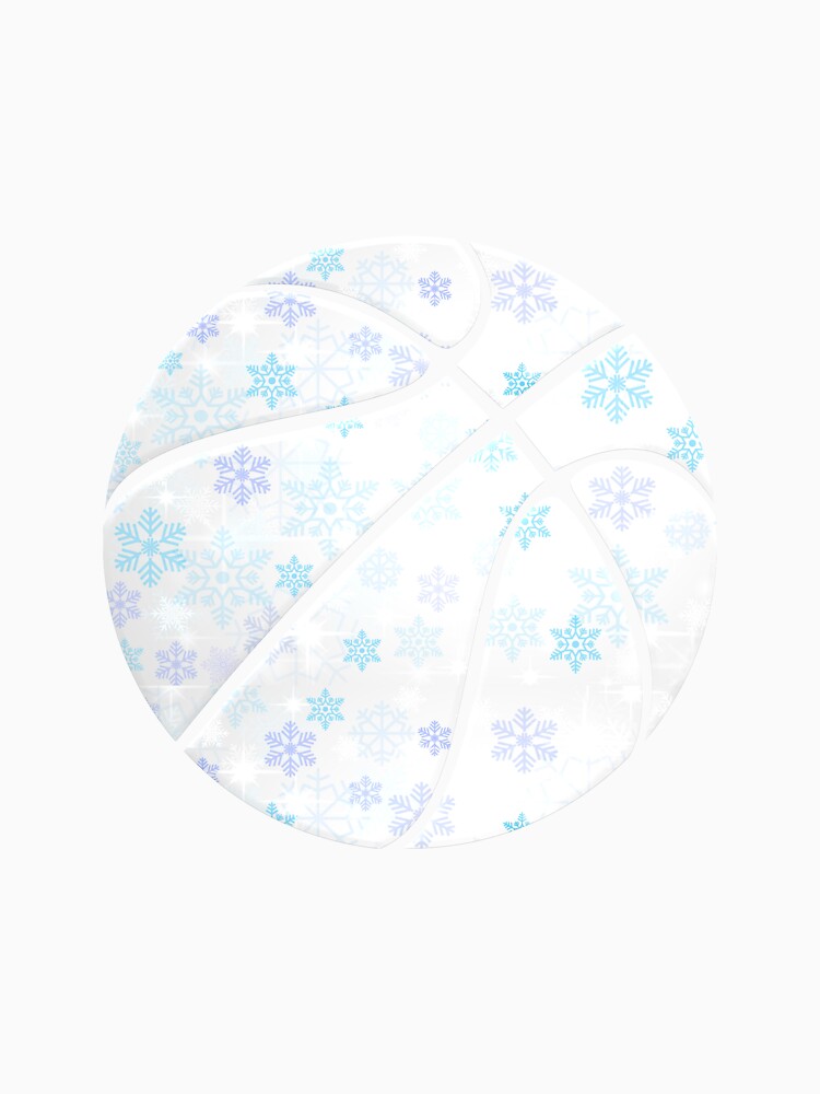 Abstract Basketball Design - Motivational Sports - Winter Snow Watercolor by Gaming x Sports