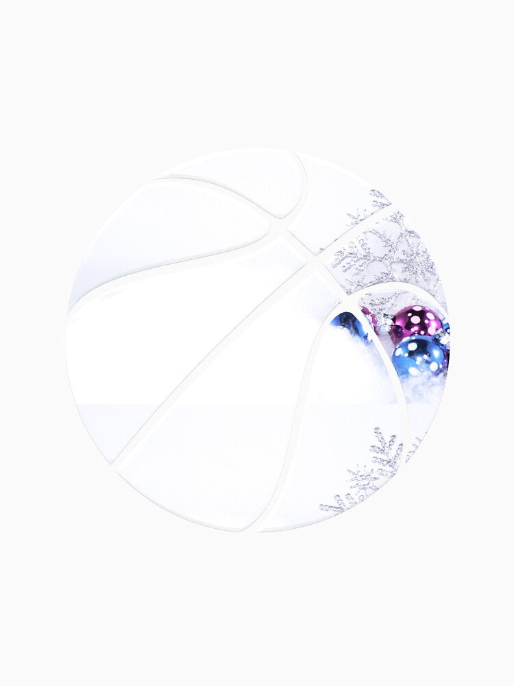 Abstract Basketball Design - Motivational Sports - White Christmas by Gaming x Sports