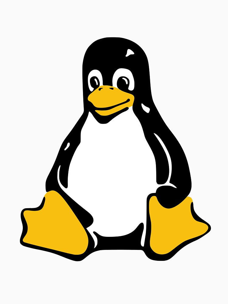 Tux Mascot T-Shirt Penguin Linux Logo by Rainwater Merch