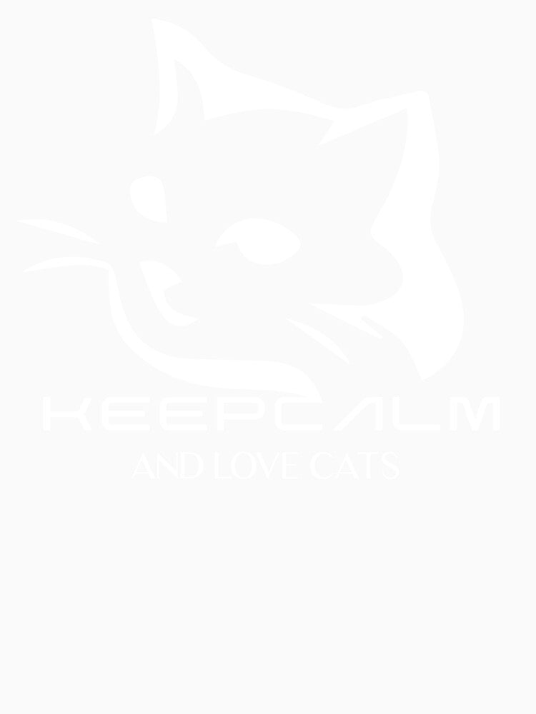 Keep calm and love catsCat Unisex T Shirt Cat Love Design T-Shirt by waleedmurad