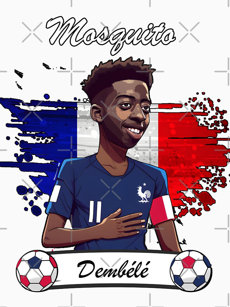 Dembélé in French National Team Artwork by Designfordream