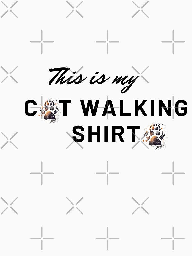 This is my cat walking shirt/ Custom Design Unisex Shirt by ShopminaTresors