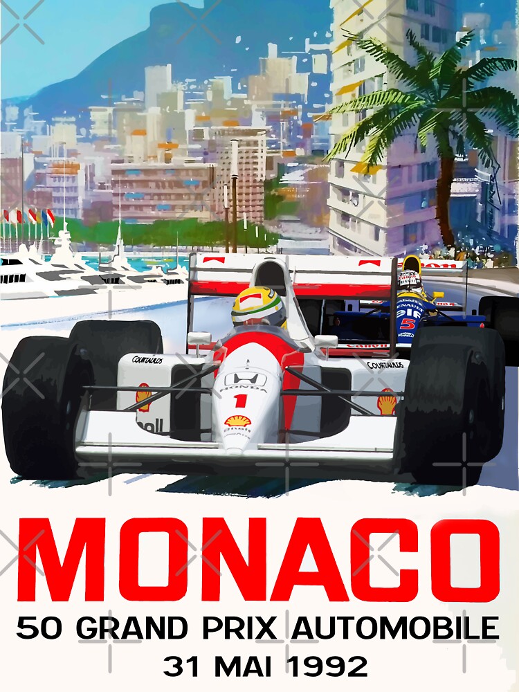 Senna V Mansell Monaco GP 1992 by Speedbirddesign