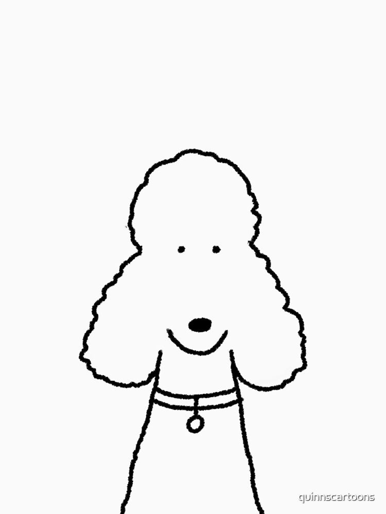 Poodle by quinnscartoons
