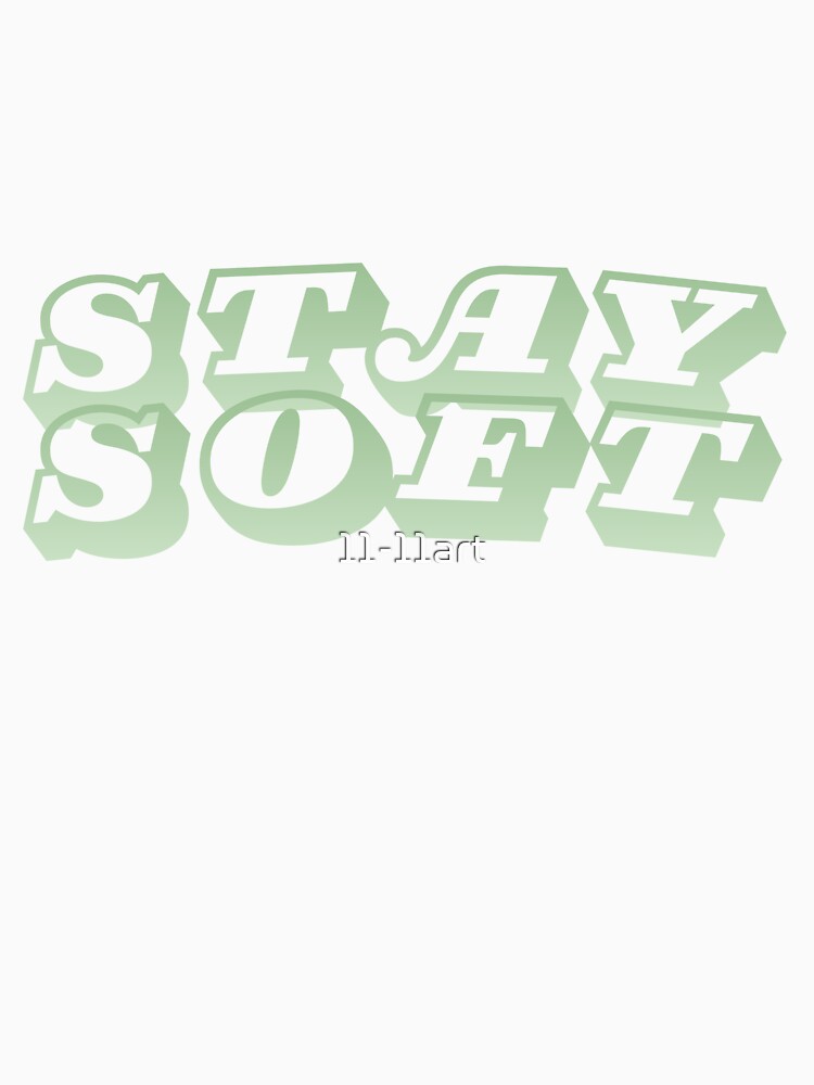 Stay Soft Sticker | Soft Feminine Aesthetic Quote | Minimalist Self Love Sticker by 11-11art