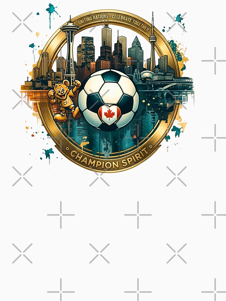Champion Spirit 2026 - North American Soccer Unity Gold Emblem by Psychlee Best Finds