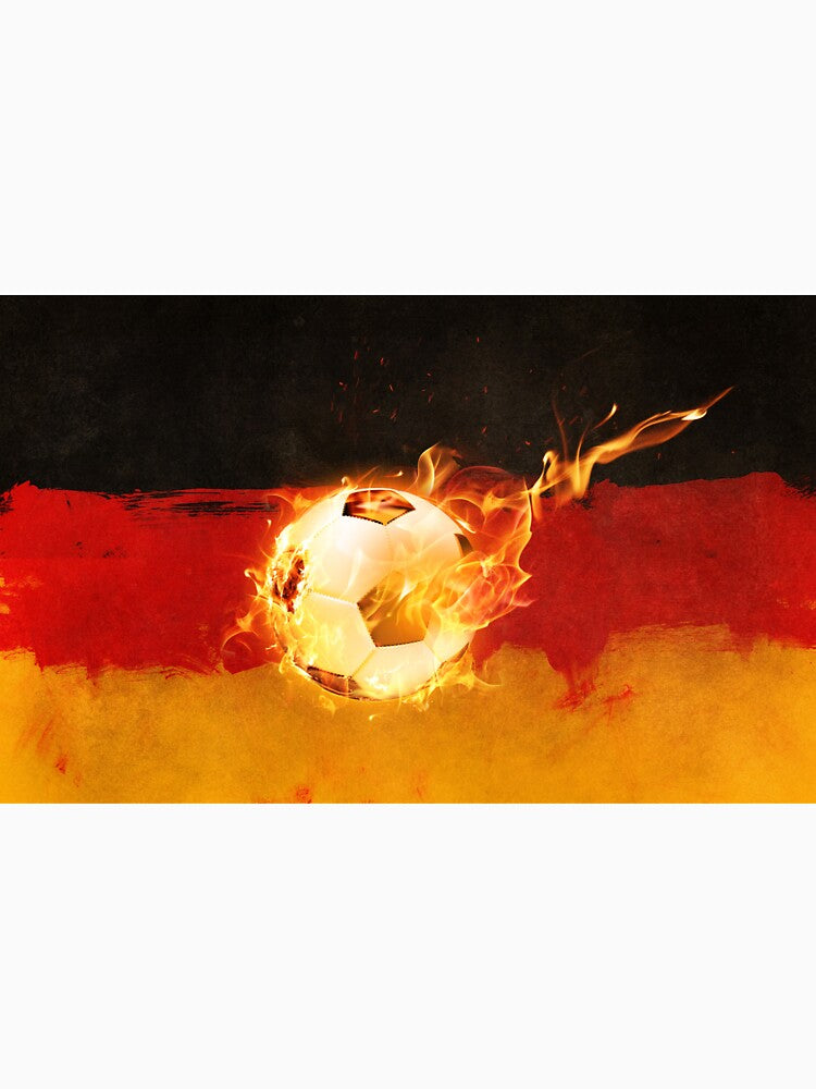 German Flag and Soccer Ball by Divine Ease