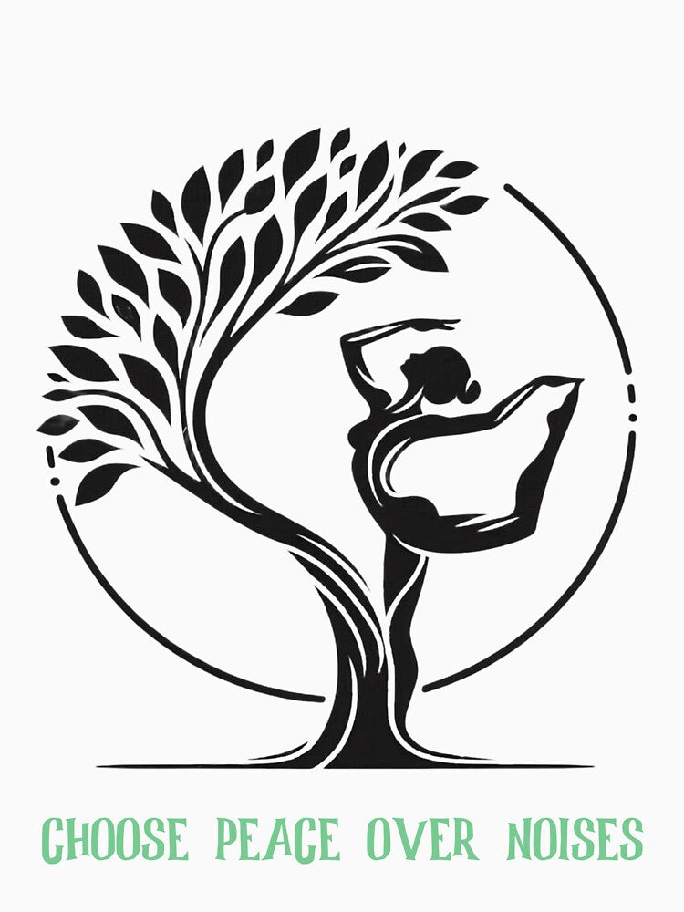 Choose peace over noises Meditation yoga by ZORYVA Studio
