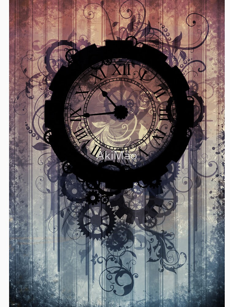 steampunk clock by AkiMao