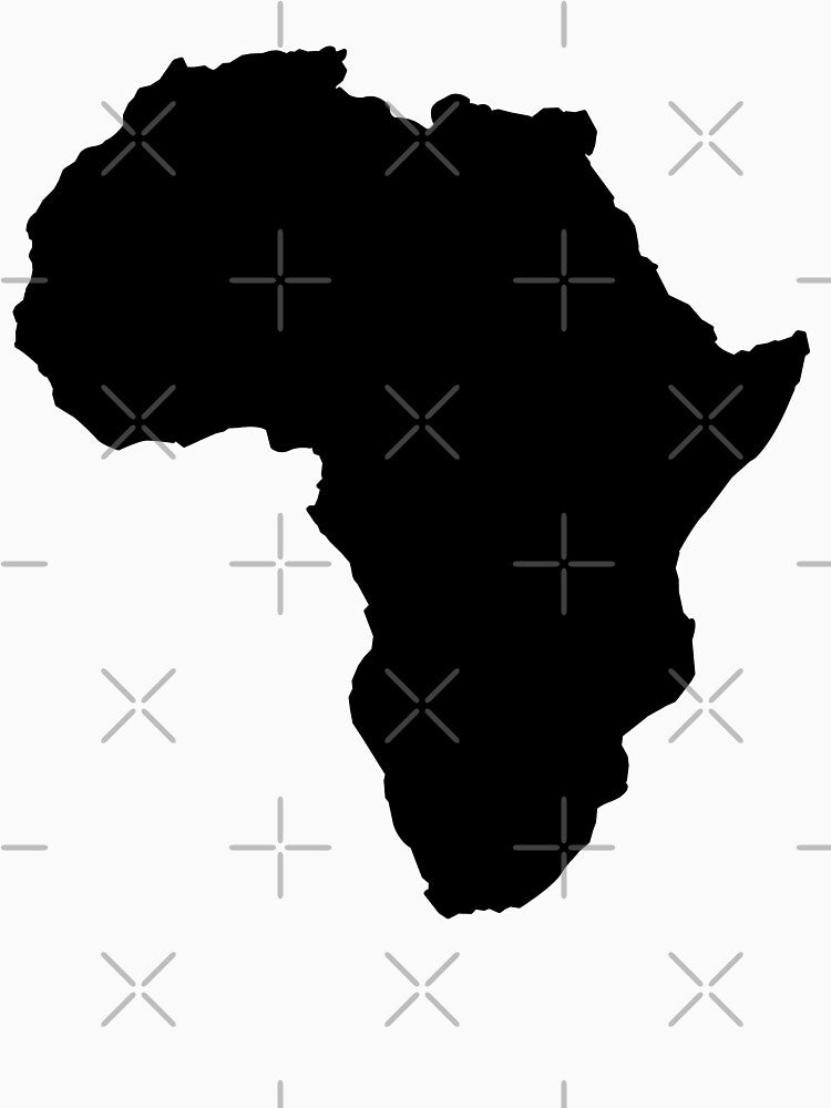 The continent of Africa map of African nation by jazzydevil