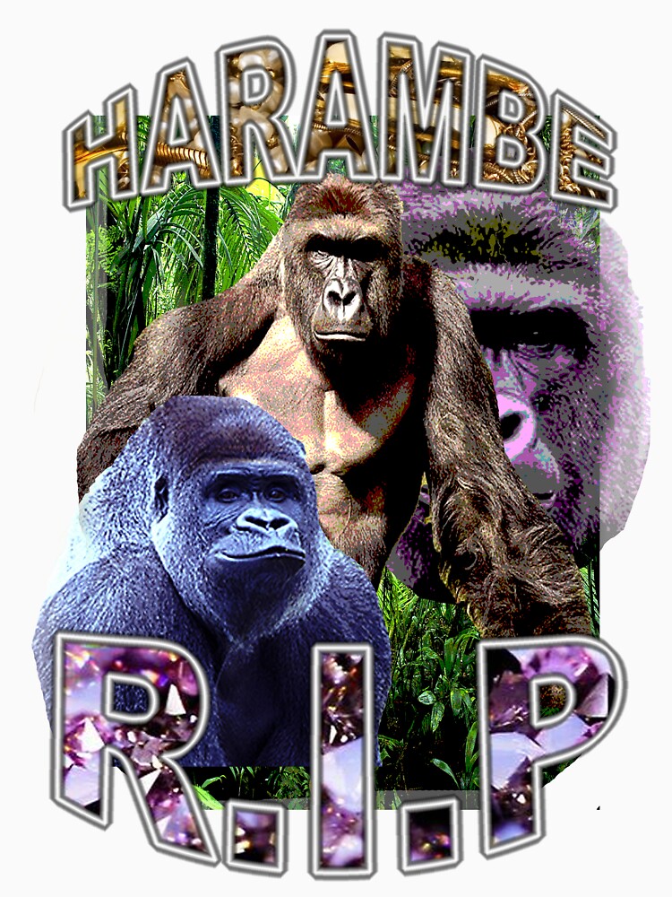 R.I.P. Harambe Vintage Hip-Hop by TadPerez