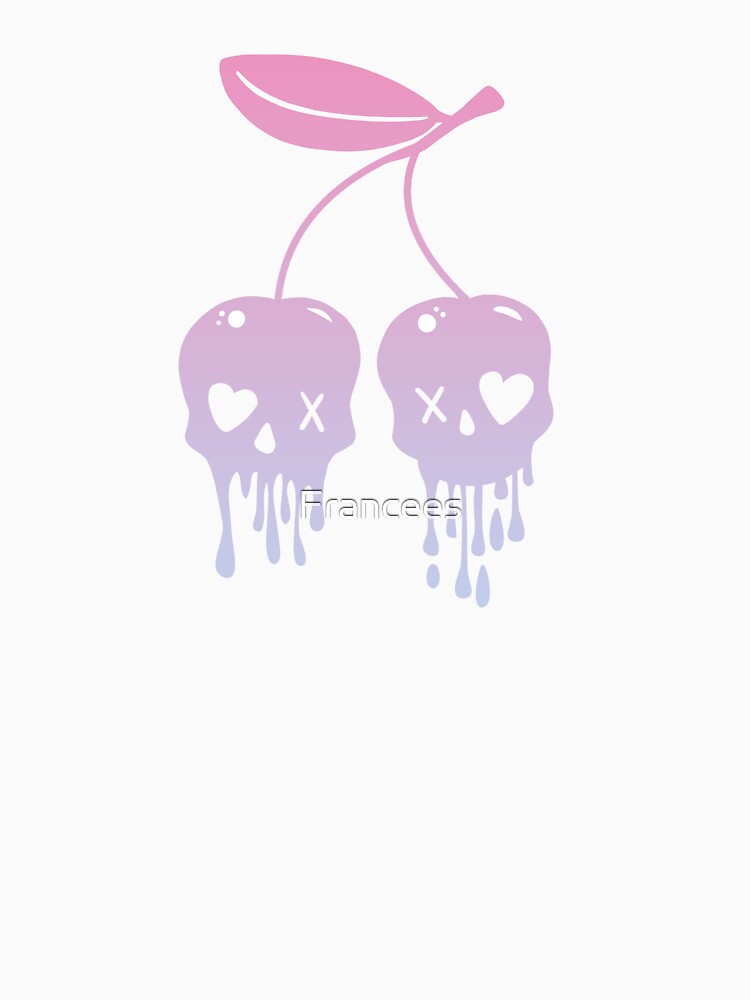 Cherry skull kawaii by Fran Fryberg