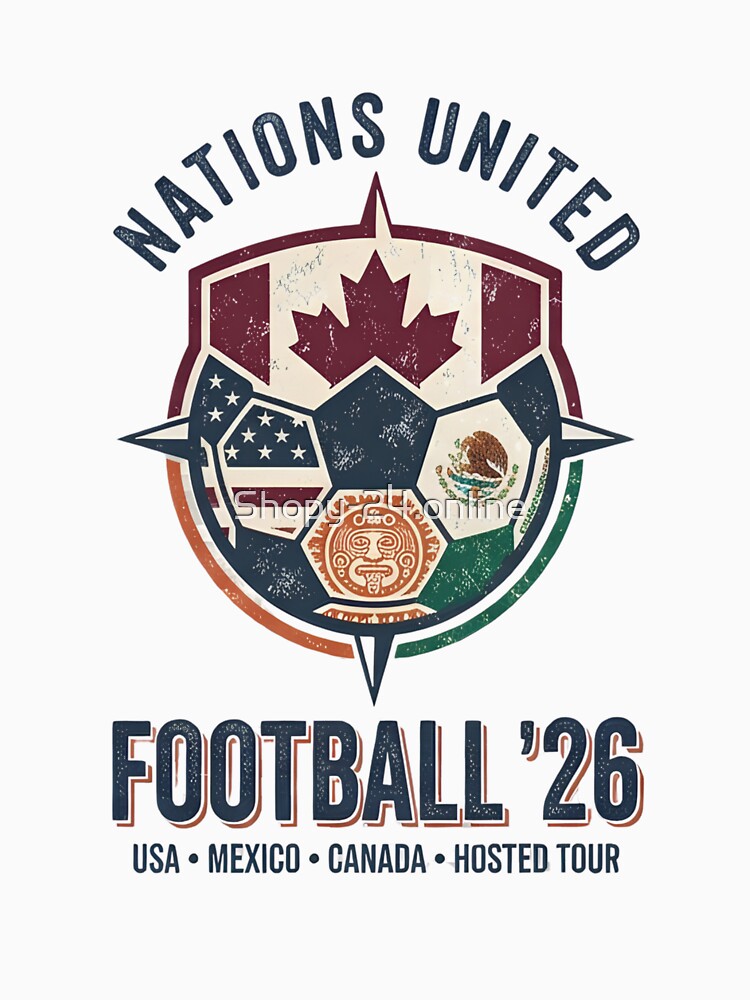 Nations United Football 2026 Retro Crest by Shopy-24.online