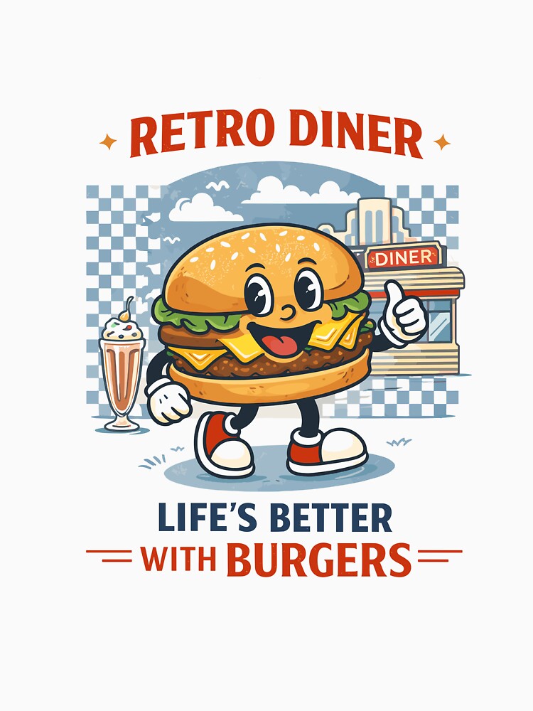 Vintage Burger Buddy by Matinez Pink