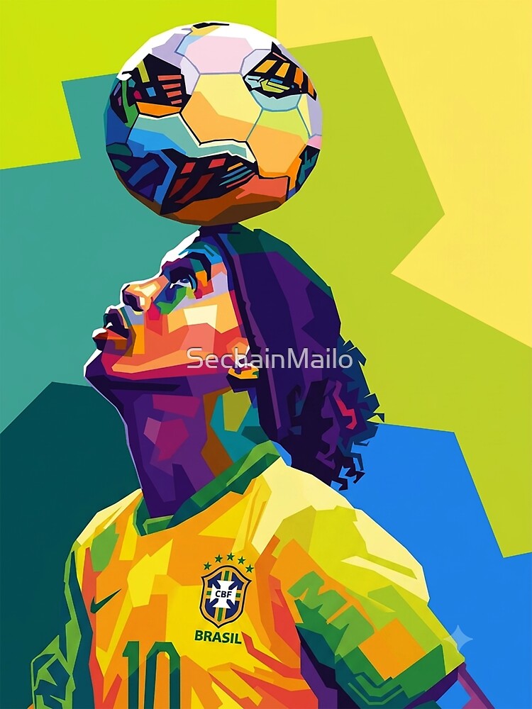 Ronaldinho Wpap Pop Art by SechainMailo